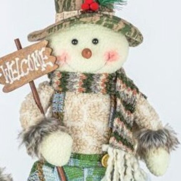 Camo Dangle Leg Santa Snowman - Picture 3 of 3